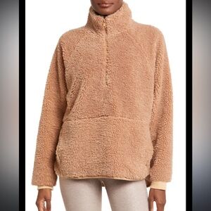 NWT Beyond Yoga Take Flight High Pile Fleece Half Zip Pullover